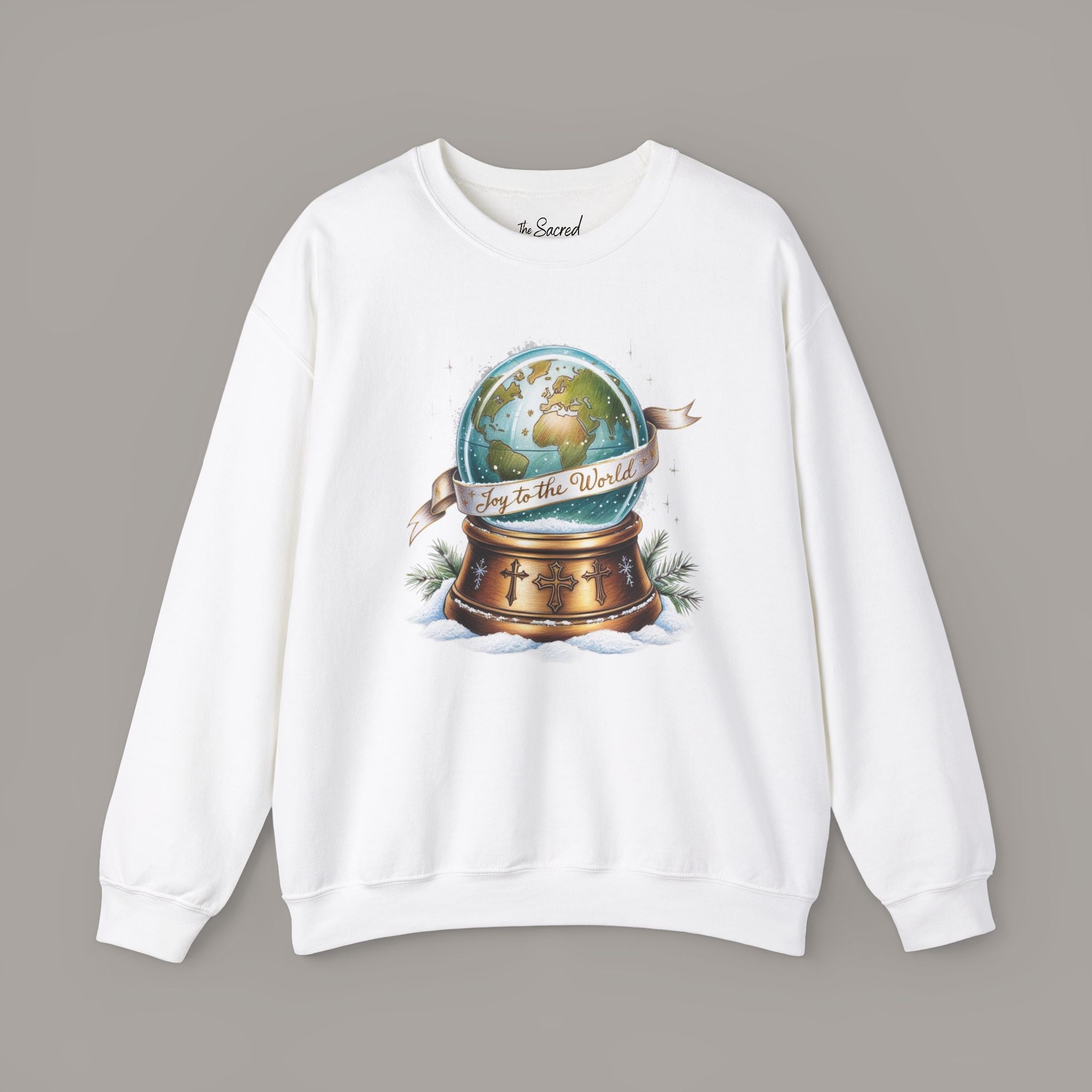Joy To The World Globe Crewneck Sweatshirt
