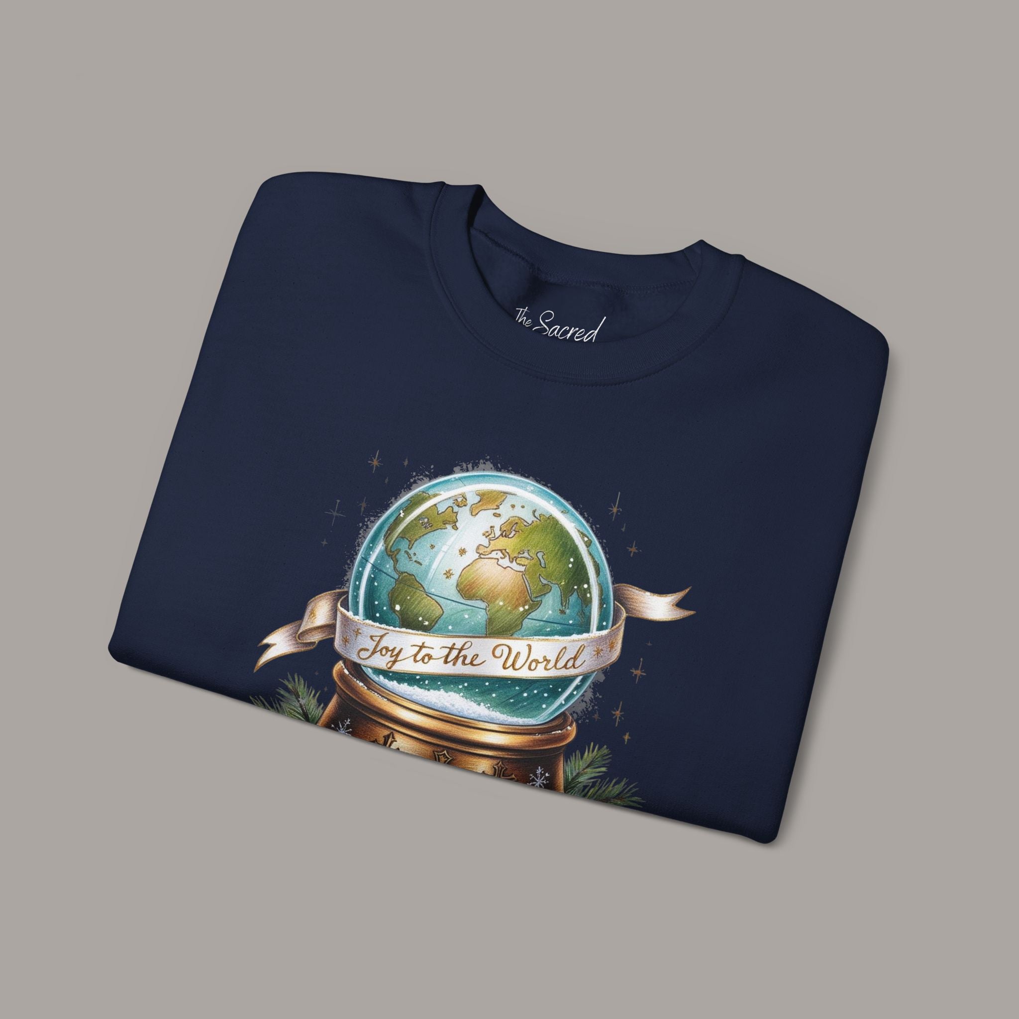Joy To The World Globe Crewneck Sweatshirt