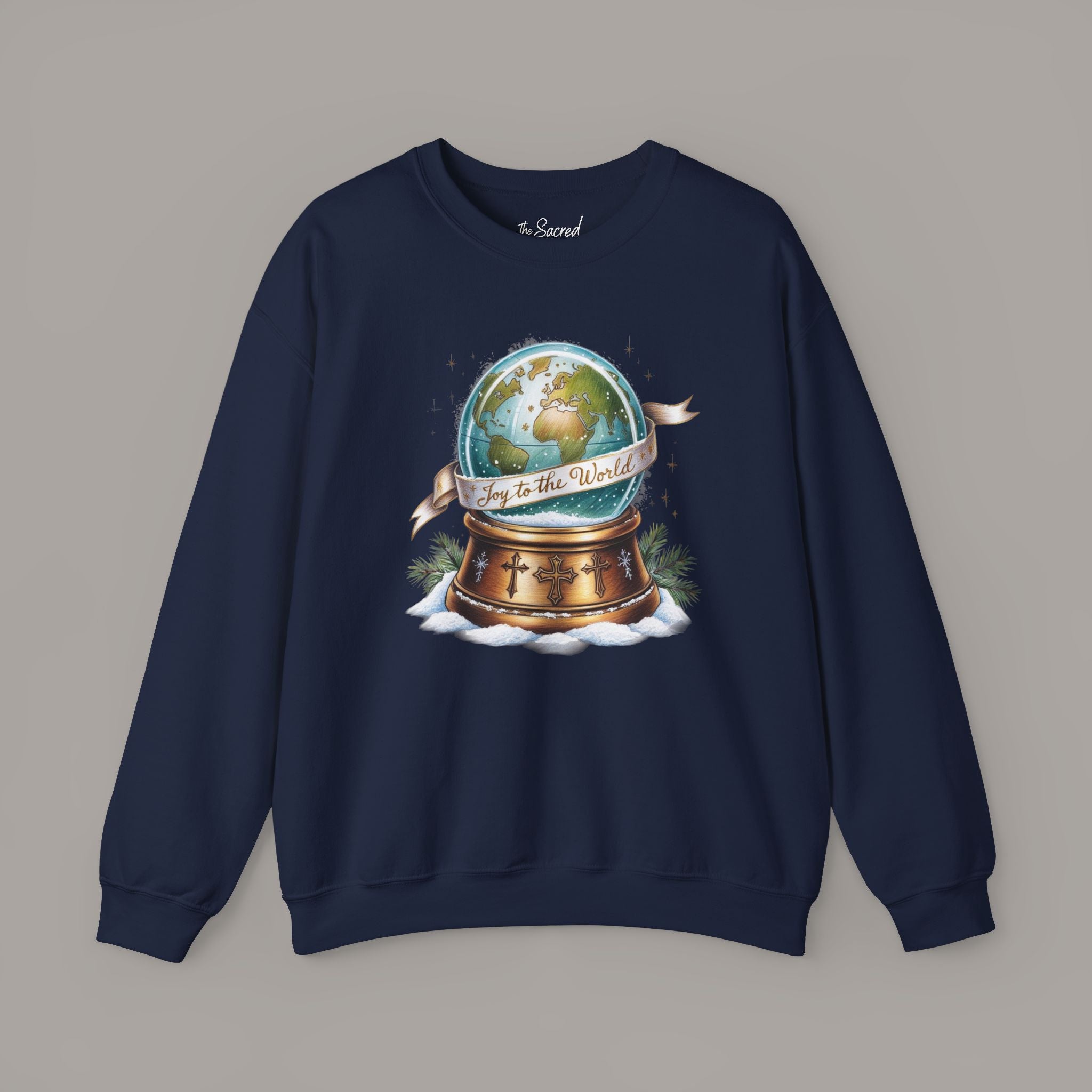 Joy To The World Globe Crewneck Sweatshirt