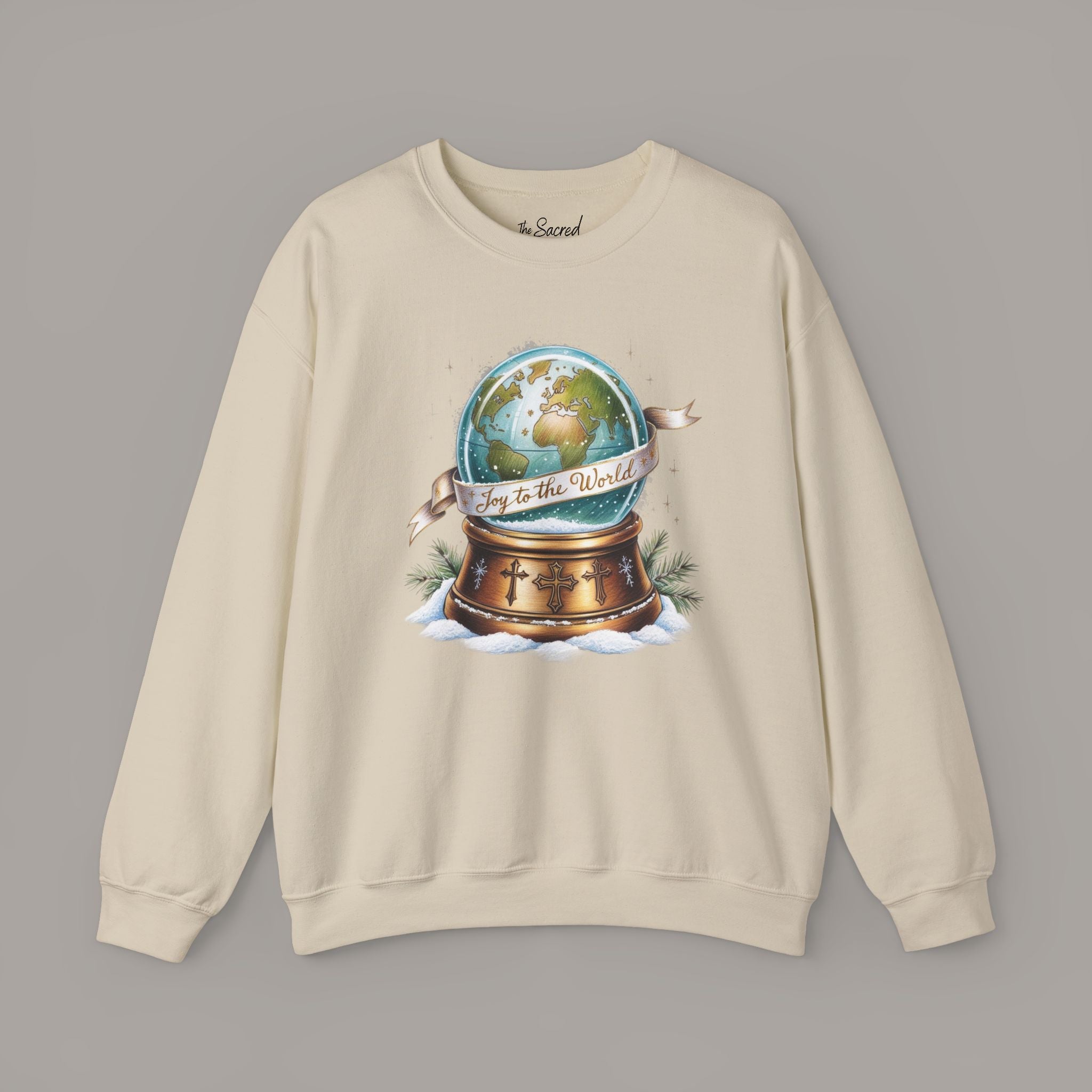 Joy To The World Globe Crewneck Sweatshirt