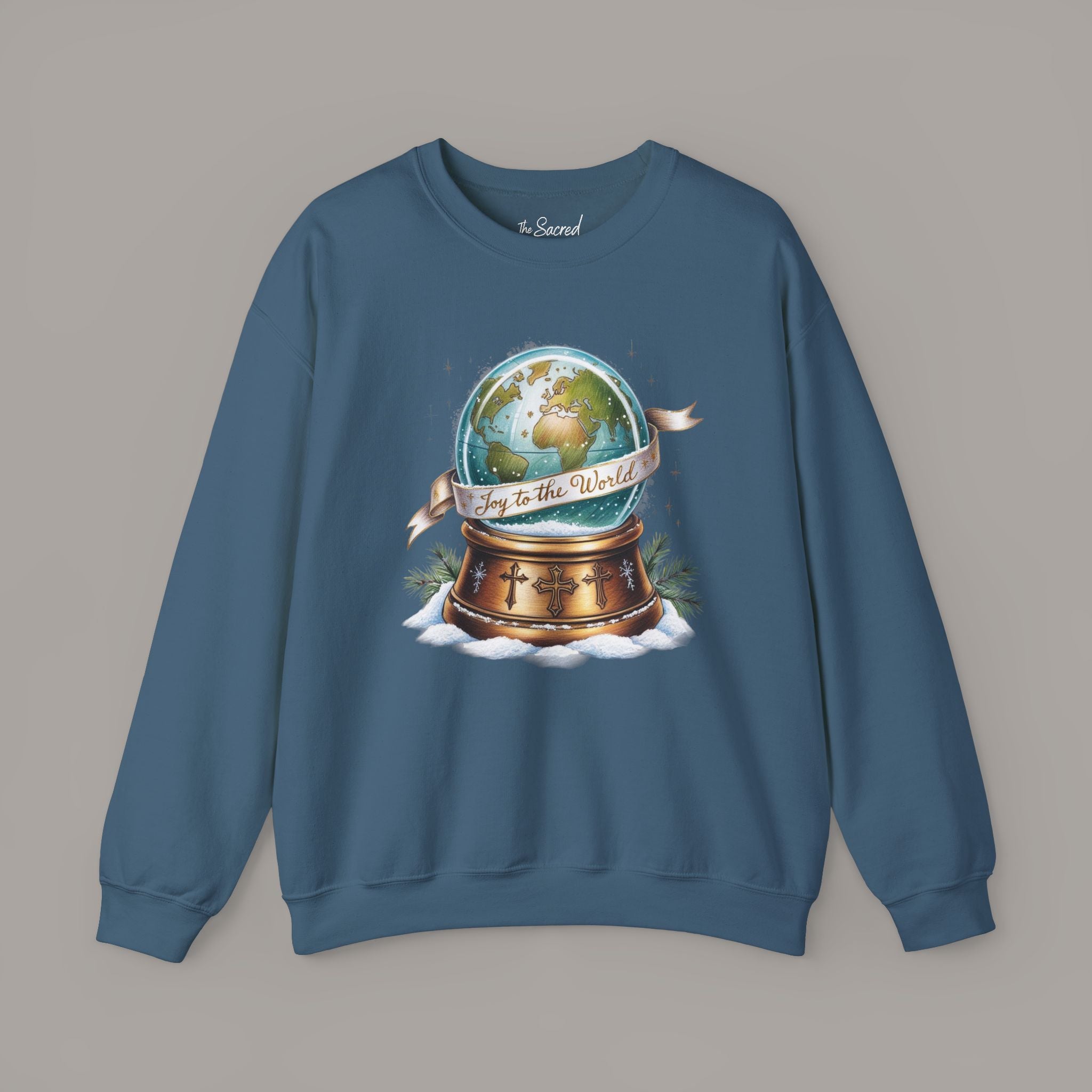 Joy To The World Globe Crewneck Sweatshirt